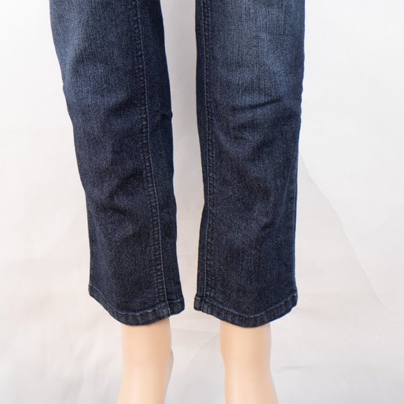 d. Jeans Skinny 6 (28 X 29) Women's Denim Jeans Dark Wash Zip Fly - Picture 4 of 10